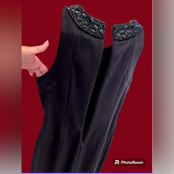 L’Wren Scott for Banana Republic New Little Black DressElegant Beaded Neckline - Picture 9 of 14
